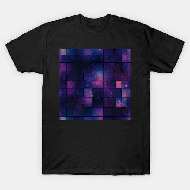 Perpetual Cosmos - Infinite Nebula Seamless Pattern T-Shirt by nelloryn